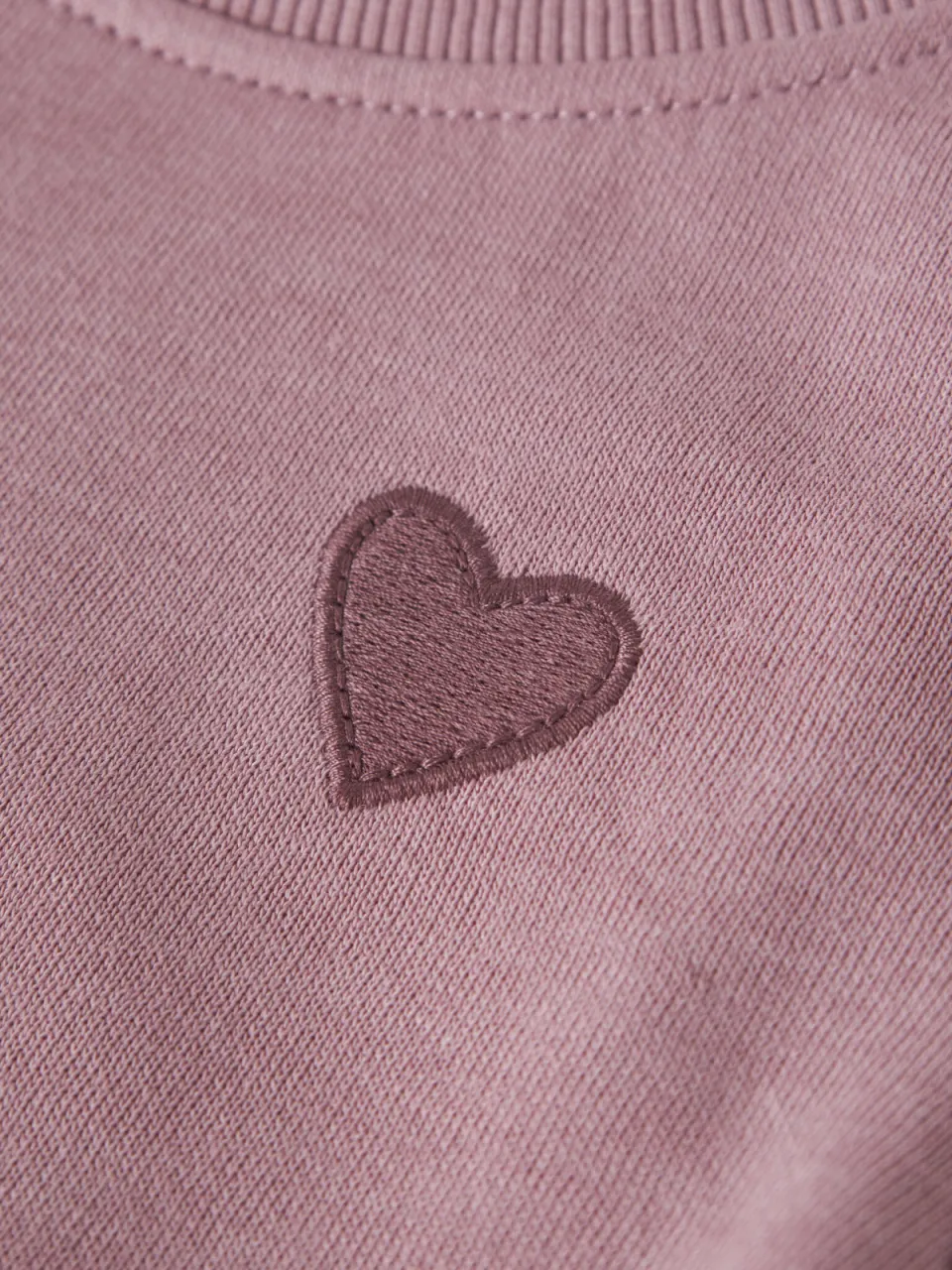 NAME IT MINI rechtvallende sweater met borduursels - oudroze, foto 4