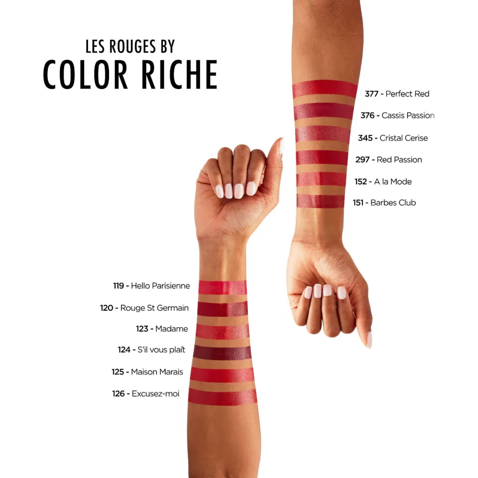L'oréal Color Riche satin lippenstift 345 cherry crystal 345 cherry chrystal, foto 3