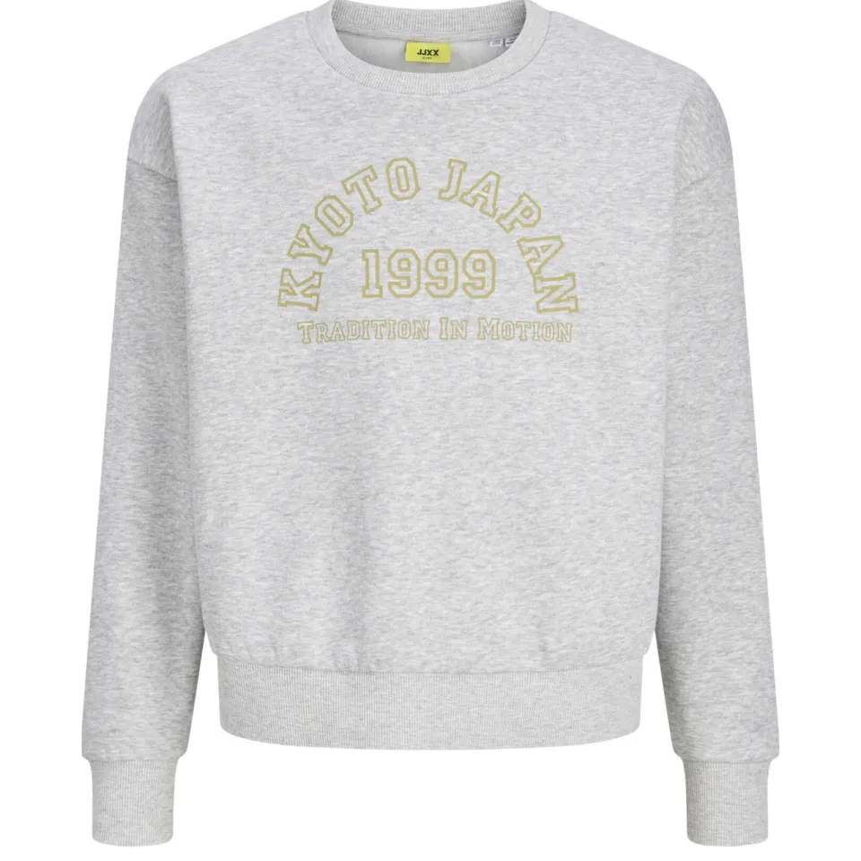 JJXX GIRL sweater met tekst - grijs, foto 2