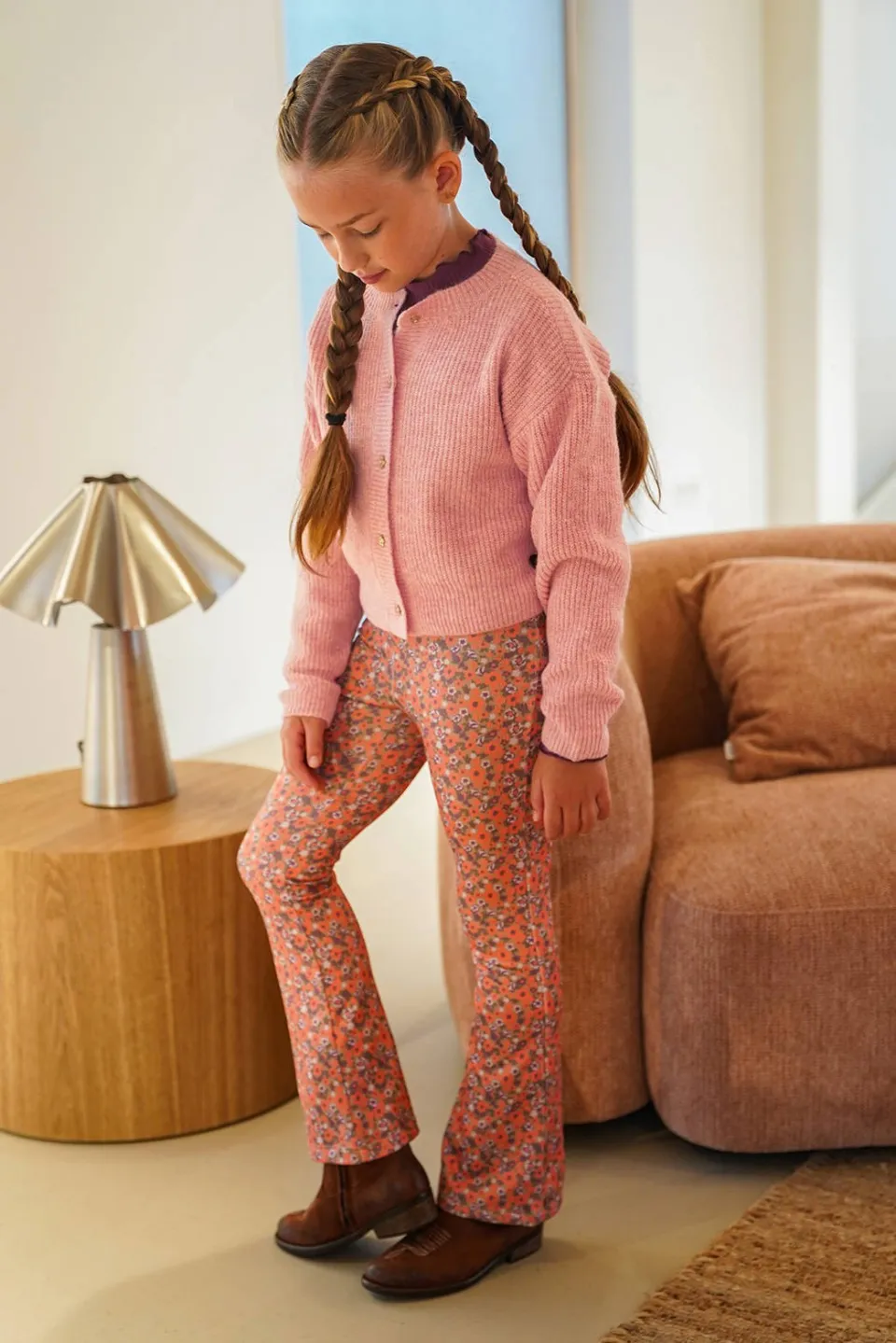 Like Flo getailleerde longsleeve paars