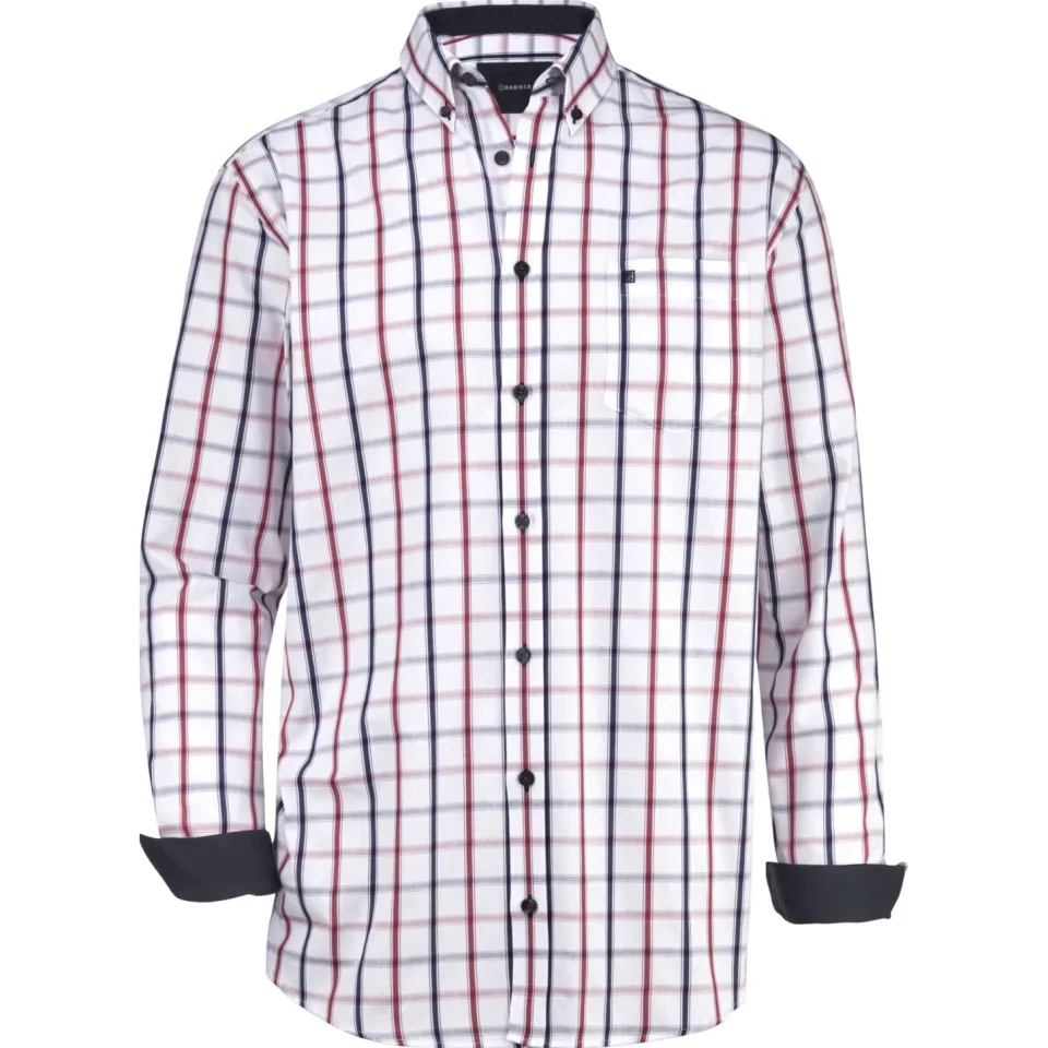 Babista regular fit geruit overhemd Plus Size - rood, foto 2