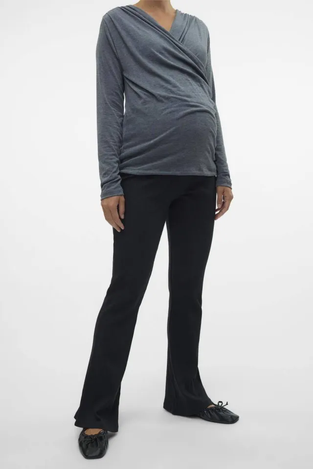 Vero Moda Maternity VMMLAVENDER flared zwangerschapslegging zwart, foto 3