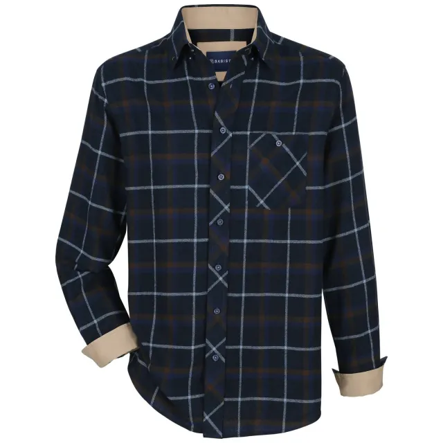 Babista MILANTARA regular fit overhemd Plus Size met print - donkerblauw
