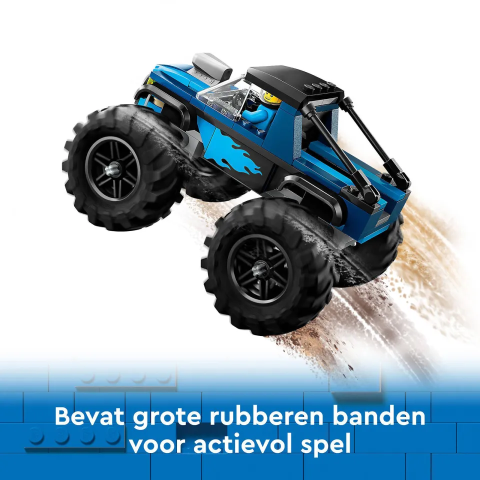 Lego City Blauwe monstertruck Speelgoed Speelgoed Offroad Auto voor Kinderen vanaf 5 Jaar 60402, foto 2