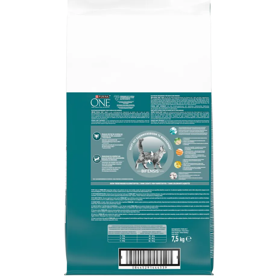 Purina ONE Adult droog kattenvoer met zalm 7,5 kg, foto 2