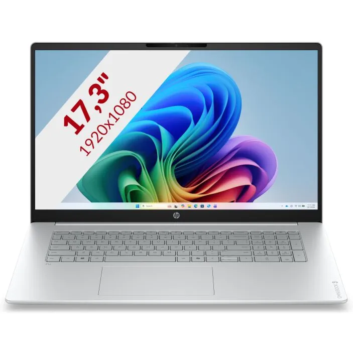 HP OmniBook 3 AI PC 17-dg0013ndx laptop zilver, foto 2