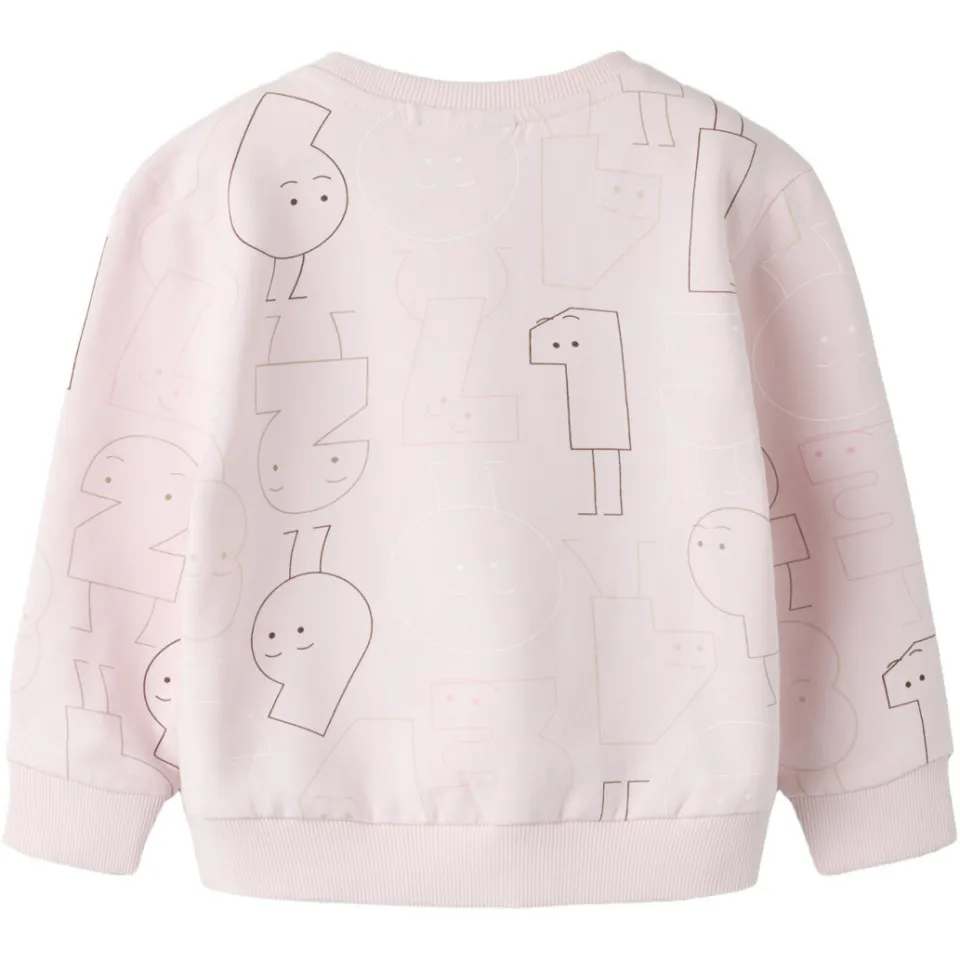 NAME IT MINI sweater met print - lichtroze, foto 3