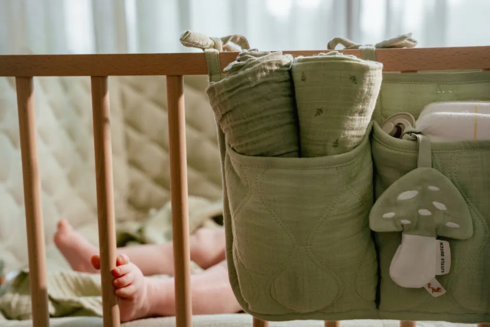 Little Dutch hydrofiel swaddle doeken Pure Sage groen, foto 4