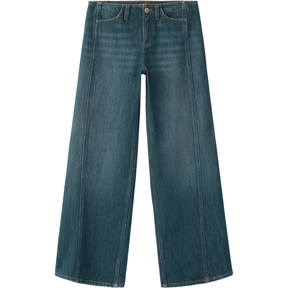 Mango TEEN wide leg jeans - mediumblauw, foto 2