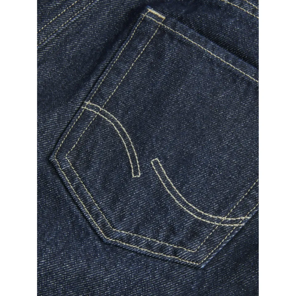 Jack & Jones JUNIOR relaxed high waist loose fit jeans dark blue denim, foto 5