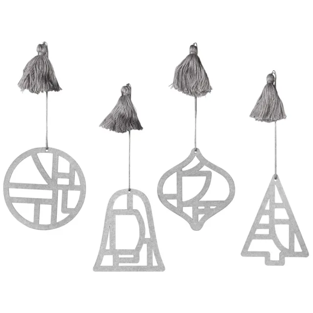 Broste Copenhagen Kerst decoraties Broste Copenhagen FILI X4 Zilver