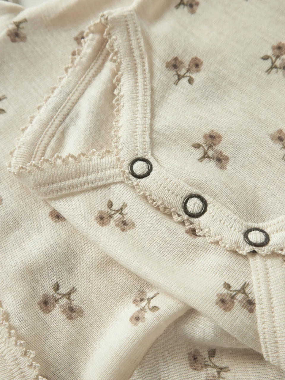 Lil' Atelier BABY wollen romper met print - beige, foto 4