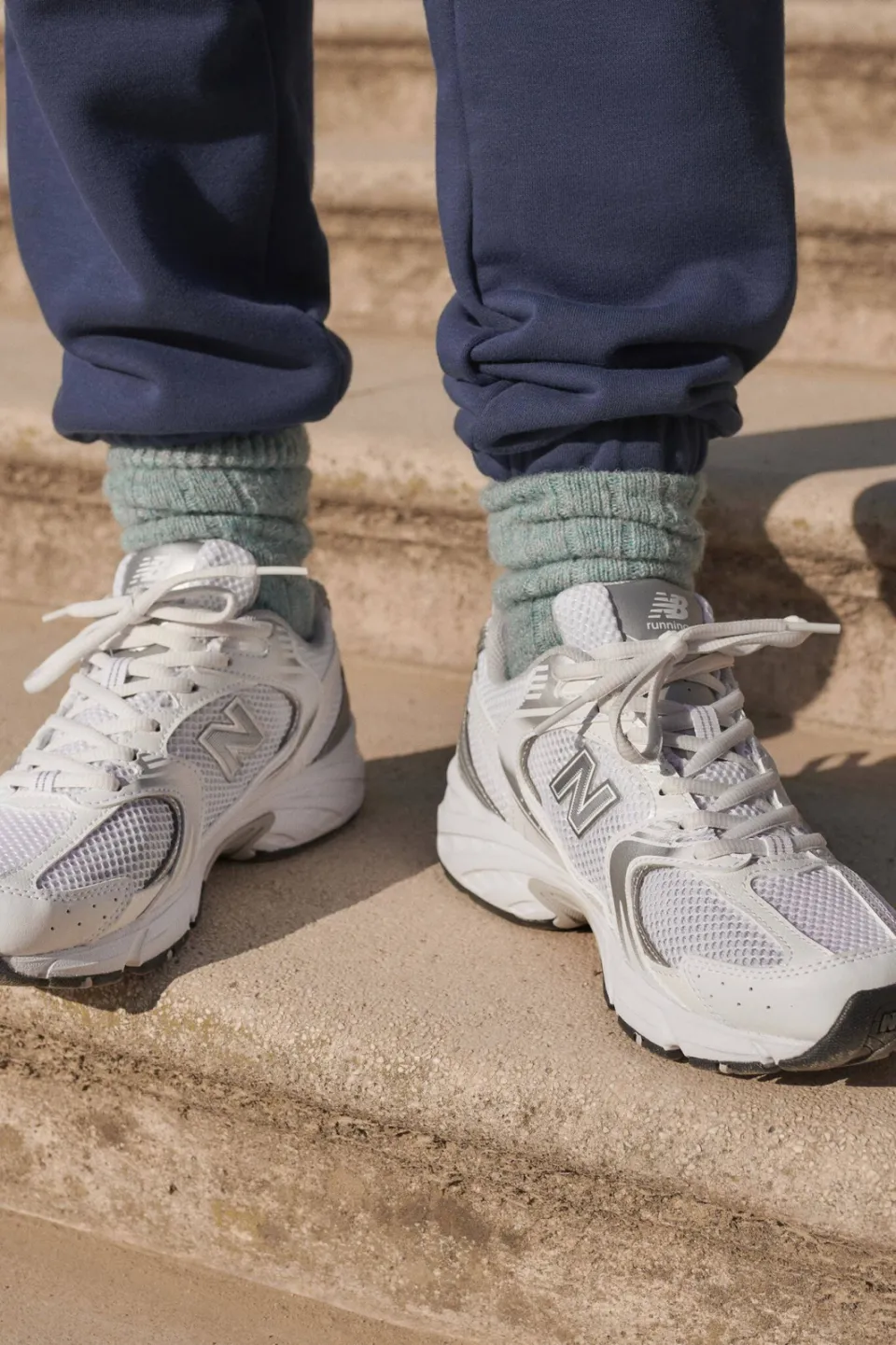New Balance 530 sneakers wit/zilvergrijs, foto 6