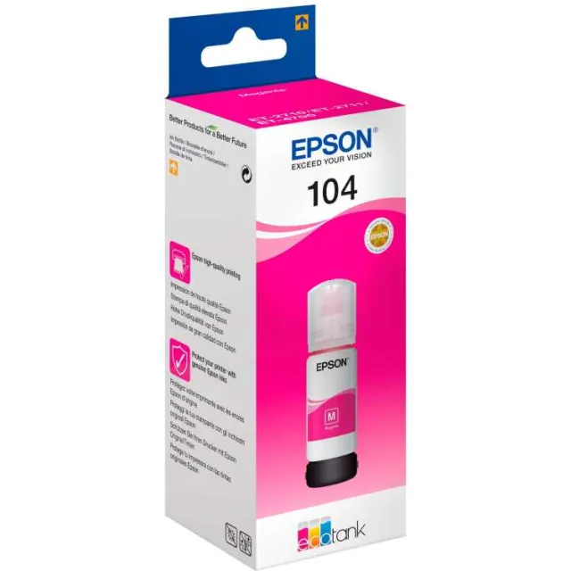 Epson 104 EcoTank inktfles magenta, foto 3