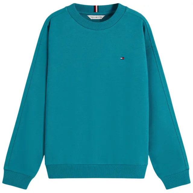 Tommy Hilfiger sweater met logo - groen Petrol
