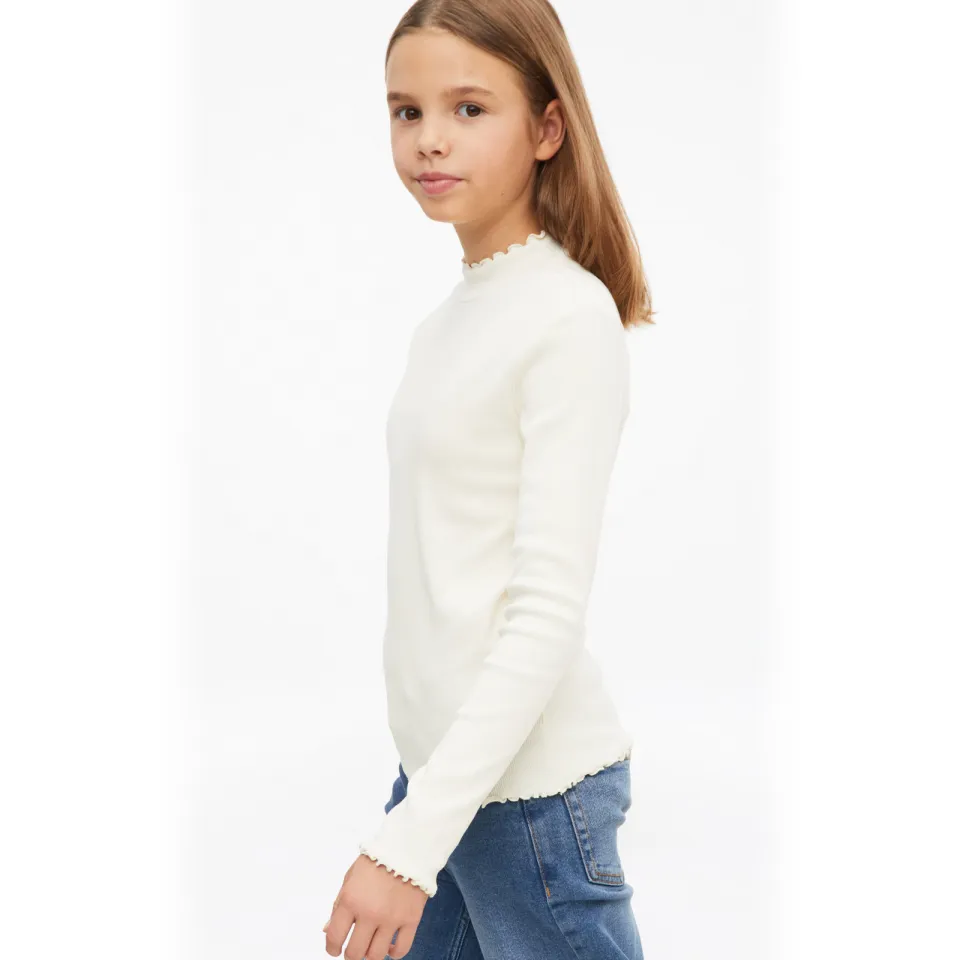 S.Oliver longsleeve met opstaande kraag ecru, foto 4