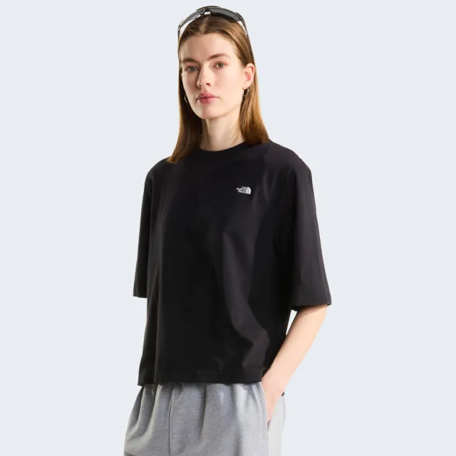 The North Face Essential Simple Dome Boxy T-shirt zwart