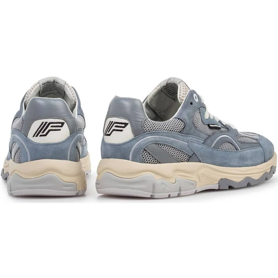 Floris Van Bommel De Rezer 01.22 suède sneakers lichtblauw blauw, foto 2