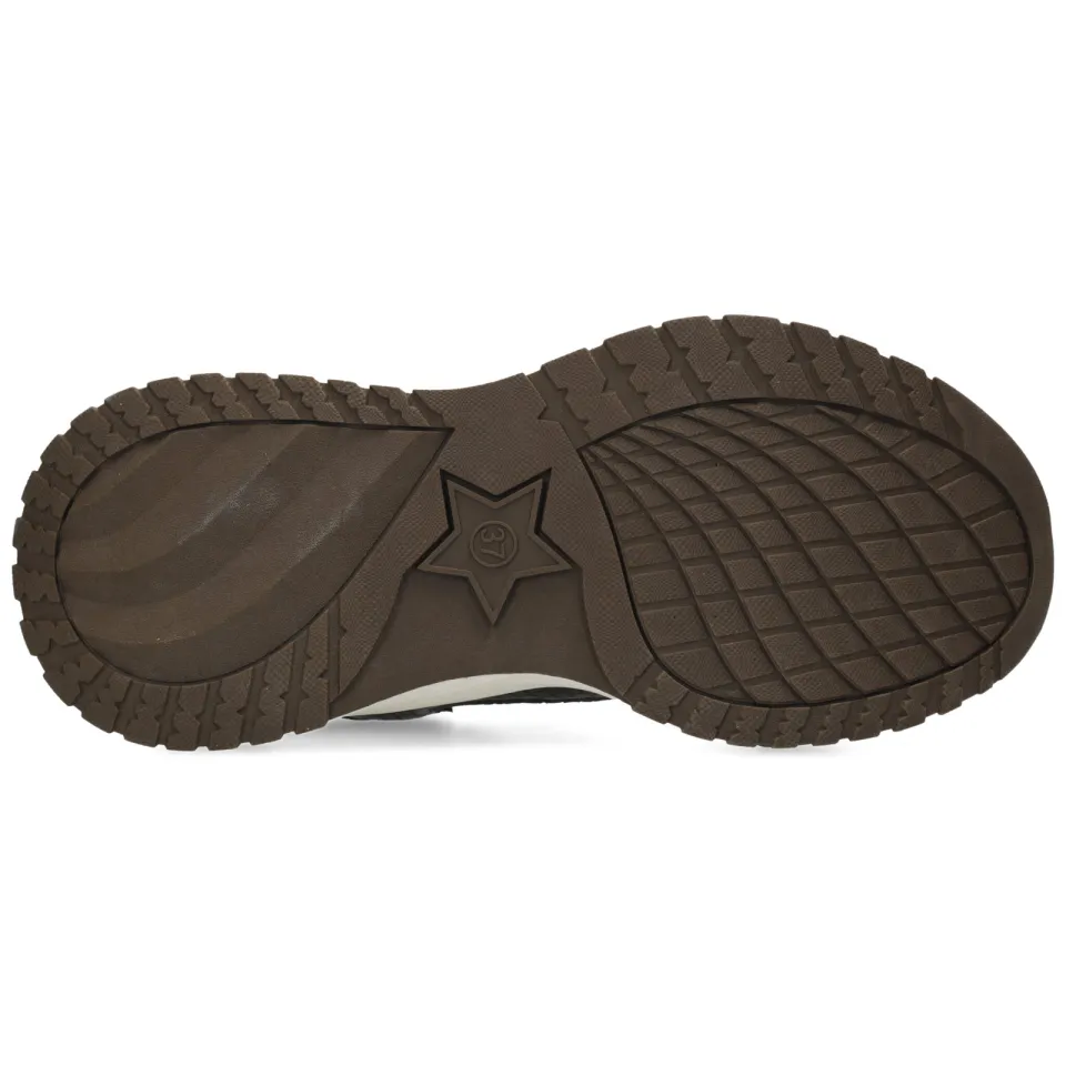 Mexx Palma Ora chunky sneakers wit/bruin, foto 4