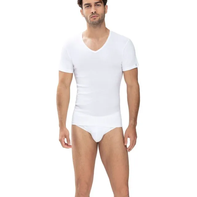 Mey Noblesse T-shirt V-hals wit