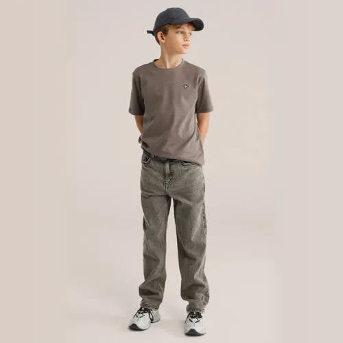 WE Fashion t-shirt taupe, foto 3