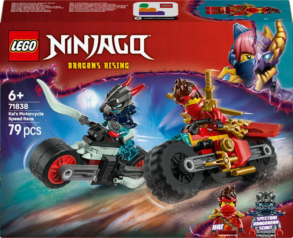 Lego Ninjago Kai's Motorrace Speelset met 2 Motoren 71838, foto 2
