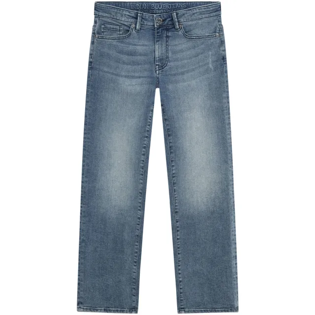 Indian Blue Jeans loose fit jeans mediumblauw Medium blue denim