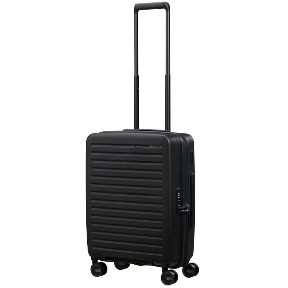 Samsonite Restackd Spinner 55 cm handbagagekoffer zwart, foto 8