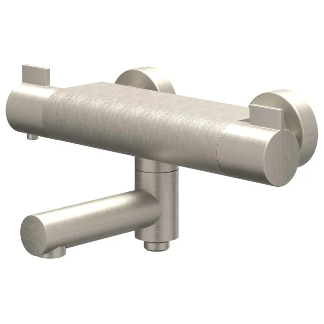 IVY Badthermostaatkraan IVY Pact Opbouw Omstel Met Draaibare Baduitloop Met Omstel Cooltouch Geborsteld Nickel PVD