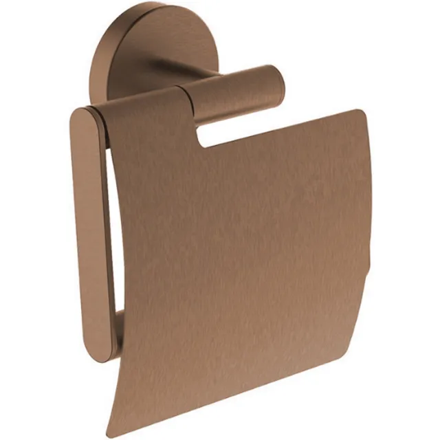 Boss & Wessing Toiletrolhouder BWS Mark Met Klep Geborsteld Brons Koper