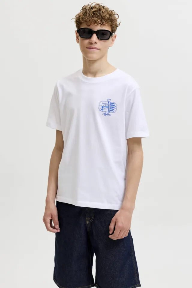 Jack & Jones t-shirt met backprint wit, foto 4