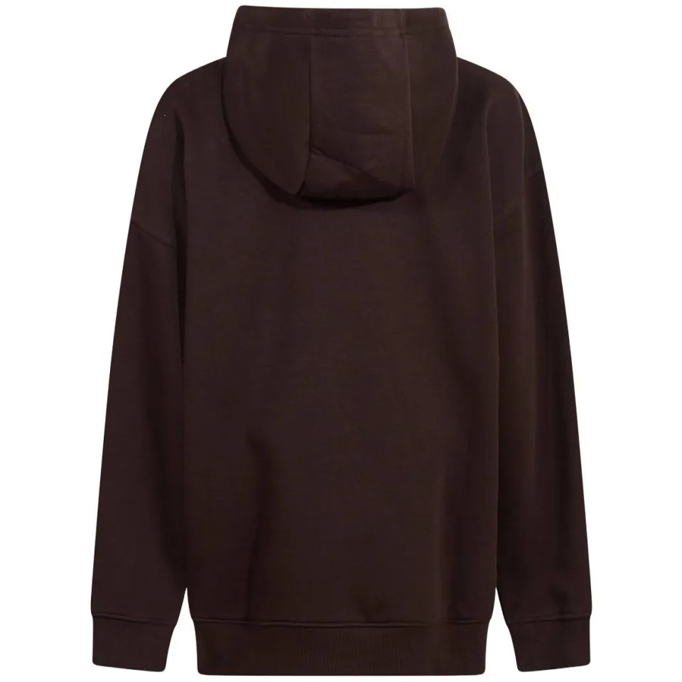 Shoeby hoodie met logo - donkerbruin, foto 4
