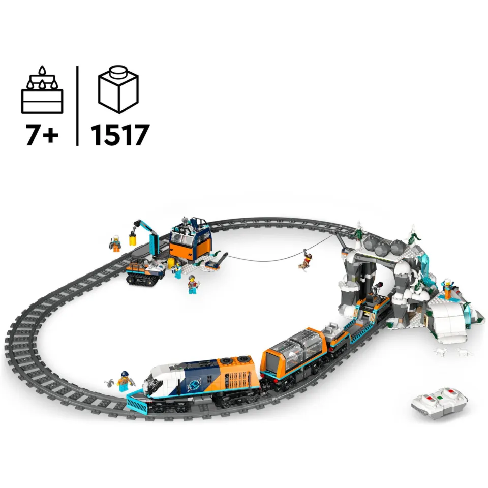 Lego City Onderzoekstrein op de Noordpool, Speelgoedvoertuigset 60470