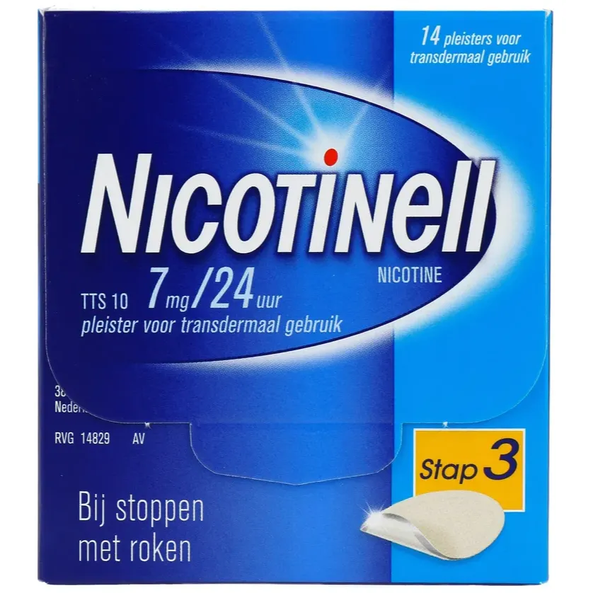 Nicotinell Nicotinepleisters 7mg 14 stuks