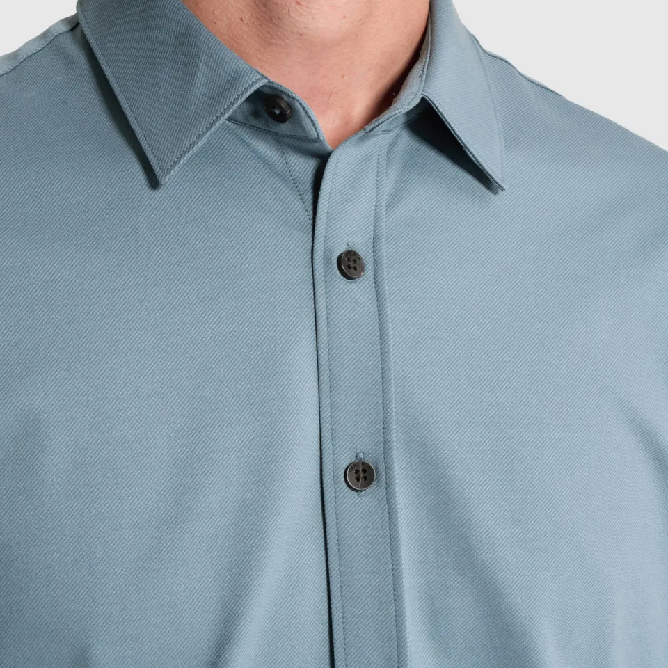 Cast Iron slim fit overhemd - lichtblauw, foto 4