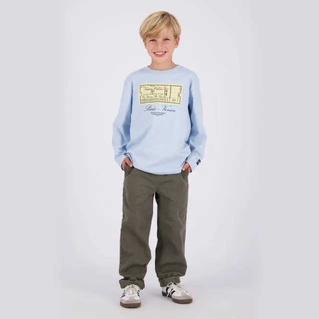 Vingino longsleeve met print lichtblauw