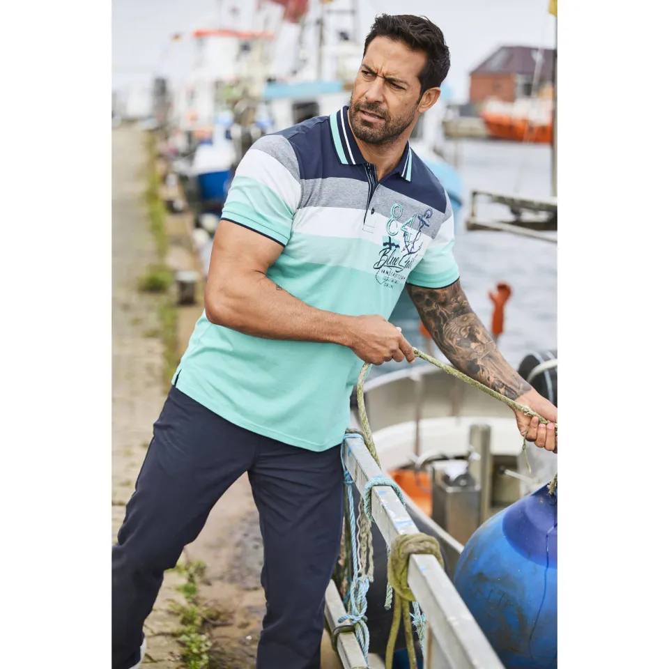 Jan Vanderstorm polo Plus Size SNORSE turquoise, foto 3