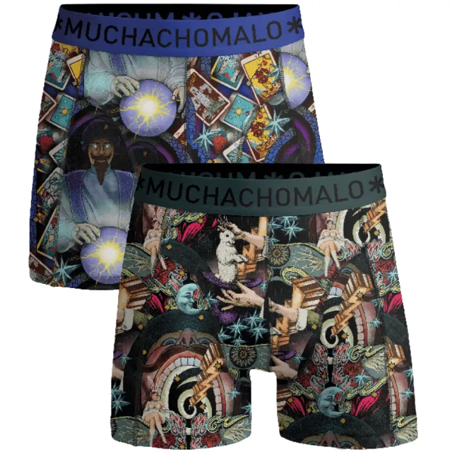 Muchachomalo Heren 2-pack Boxershorts Magic Veelkleurig