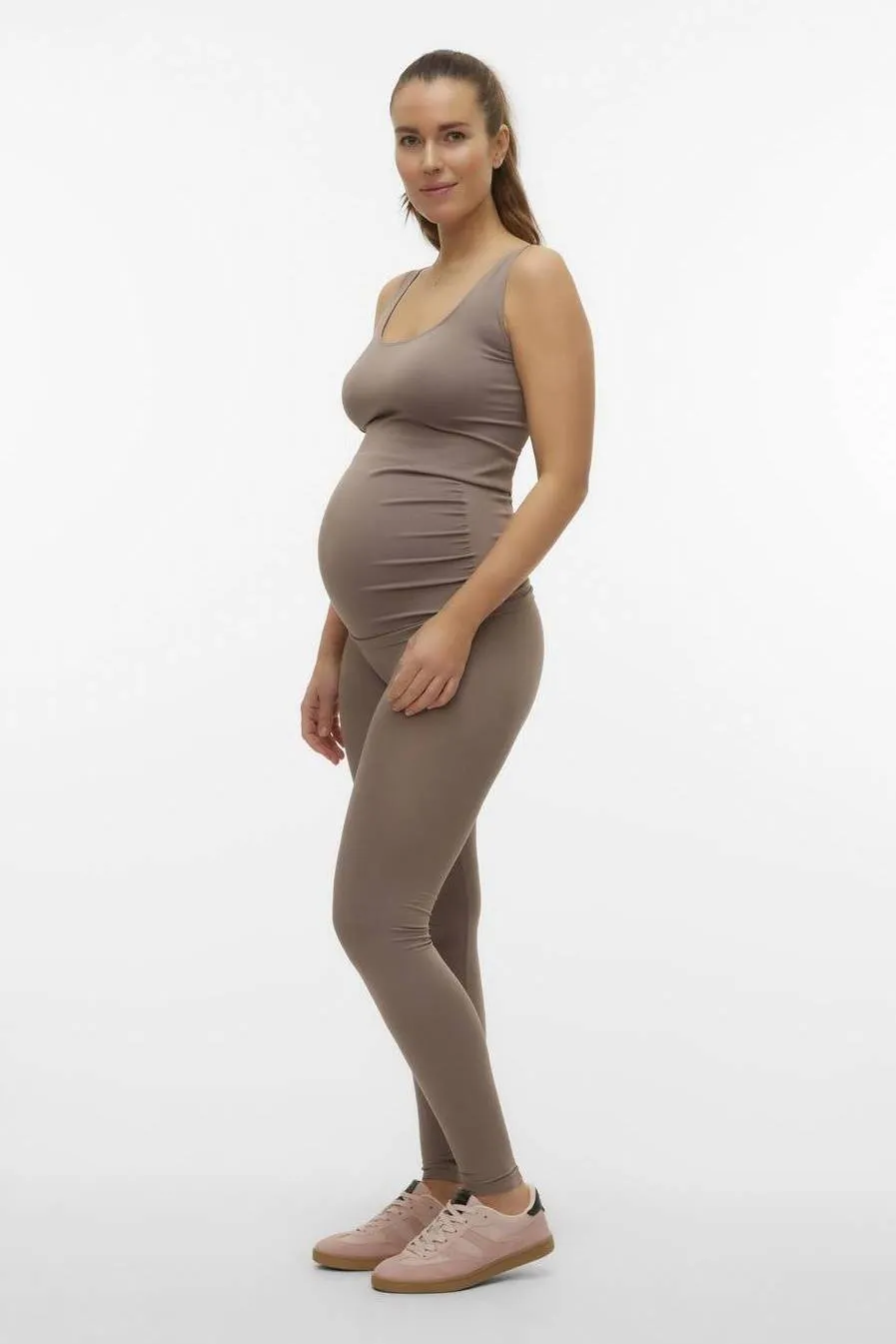 Mamalicious MLHEAL zwangerschapshemd taupe, foto 3