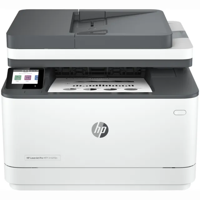 Hp LaserJet Pro MFP 3102fdn All-in-one laser printer Wit, Grijs