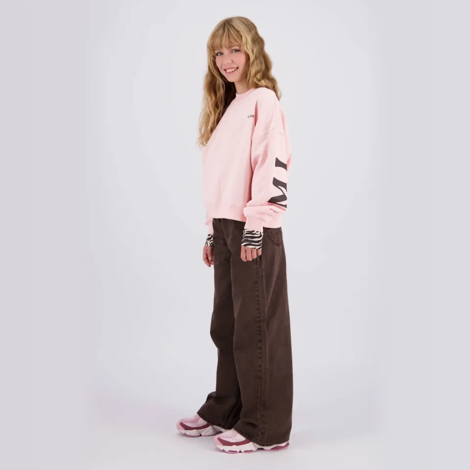 Raizzed sweater met logo - roze, foto 4