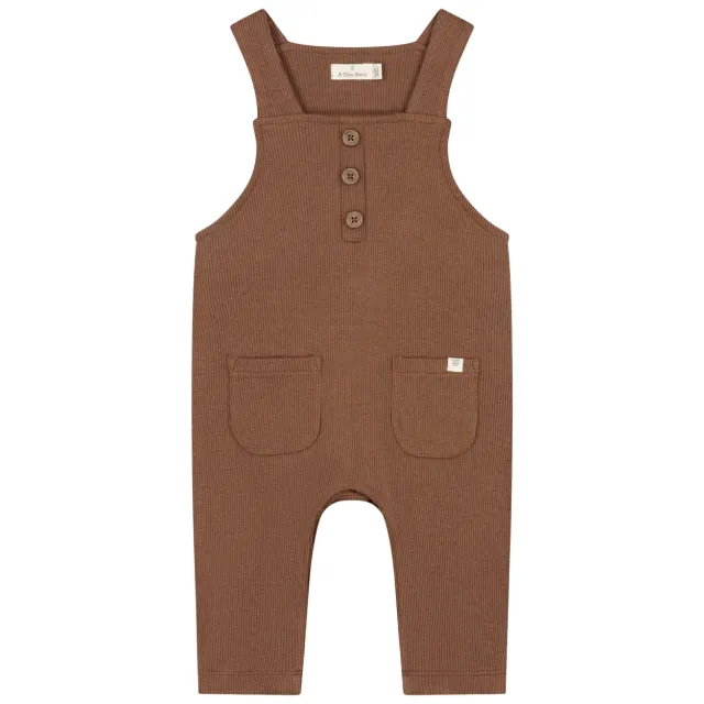 A Tiny Story regular fit tuinbroek bruin