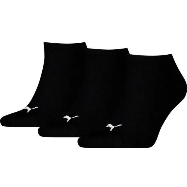 Puma sneakersokken - zwart (set van 3)