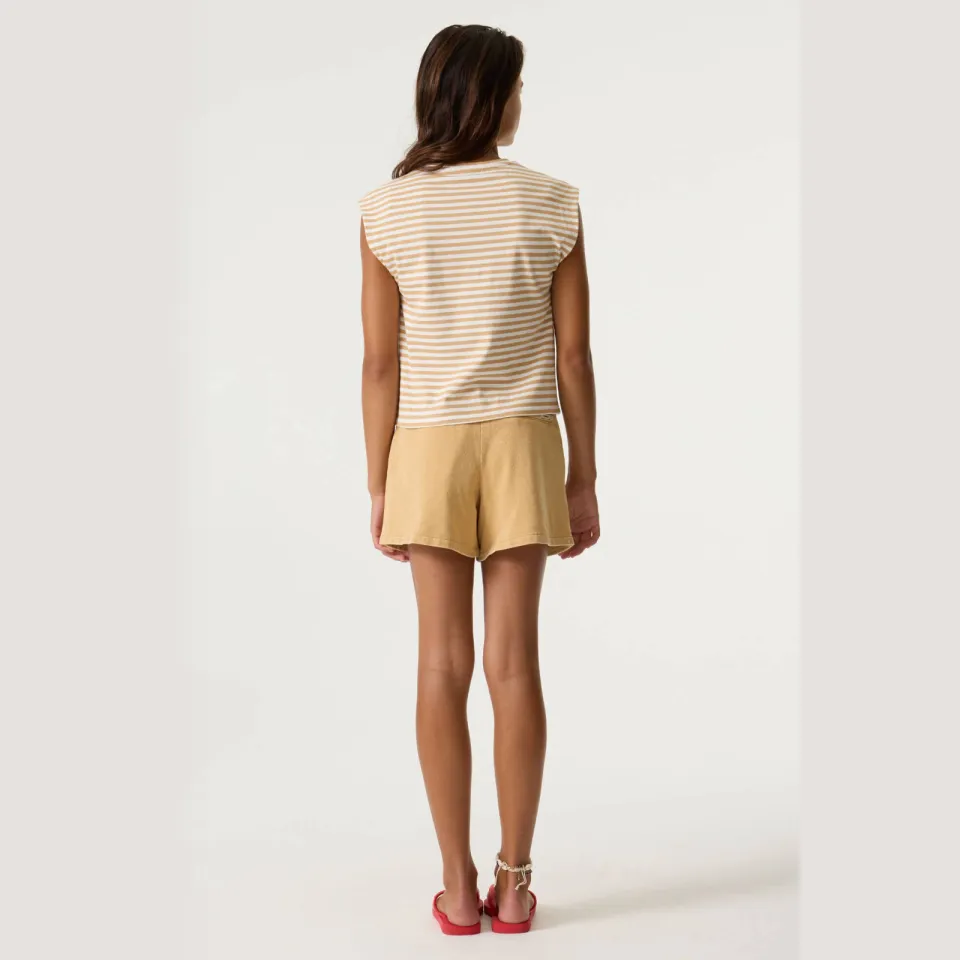 Garcia relaxed regular waist sweatshort beige, foto 3