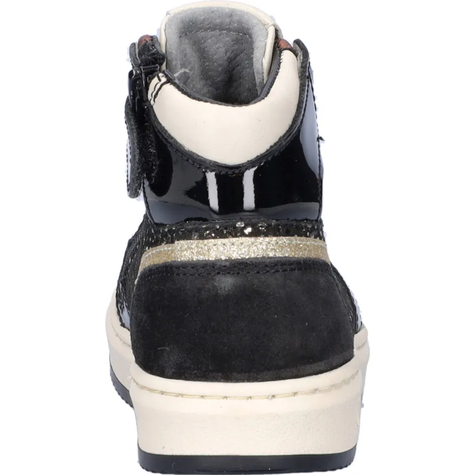Nelson Kids leren sneakers zwart multi, foto 3