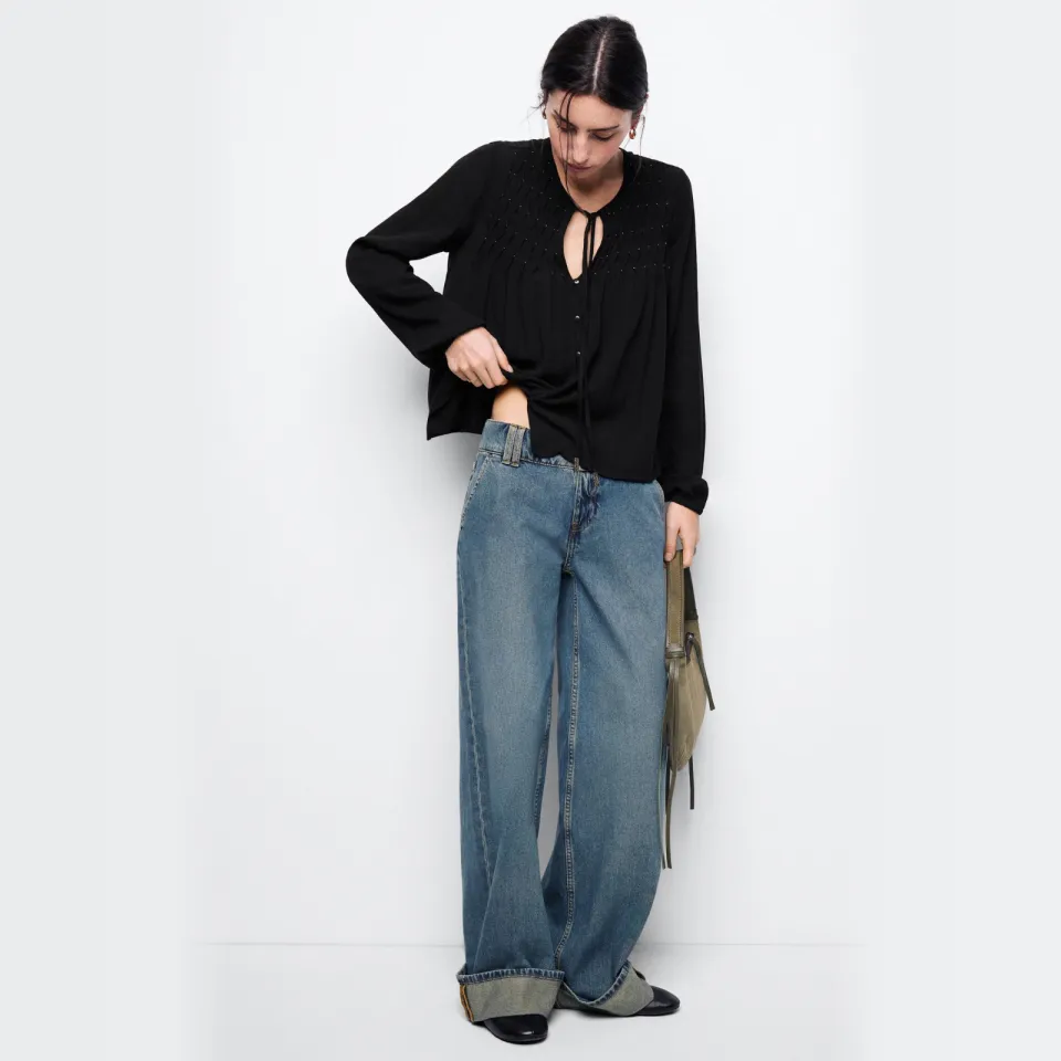 Mango blouse zwart