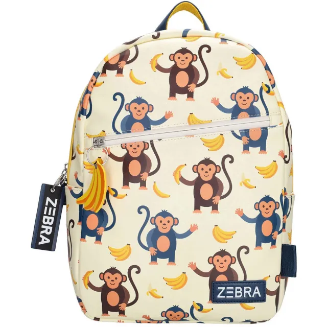 Zebra Trends rugzak Sem Monkeys beige multicolor