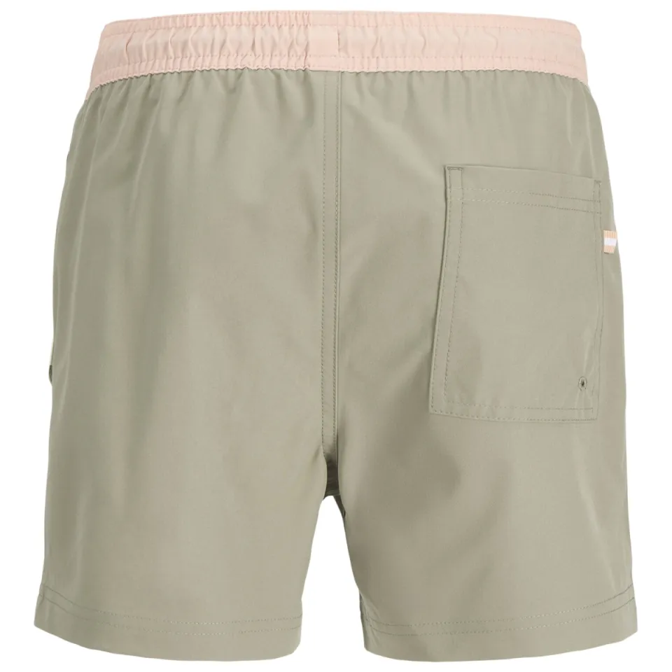 Jack & Jones JUNIOR zwemshort zachtgroen/zalmroze, foto 3