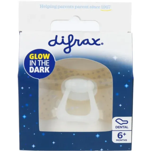 Difrax Dental fopspeen glow in the dark 6+ maanden, foto 2