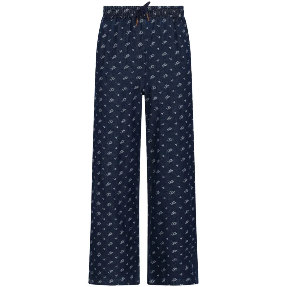 Nono Sue denim wide leg broek donkerblauw, foto 2